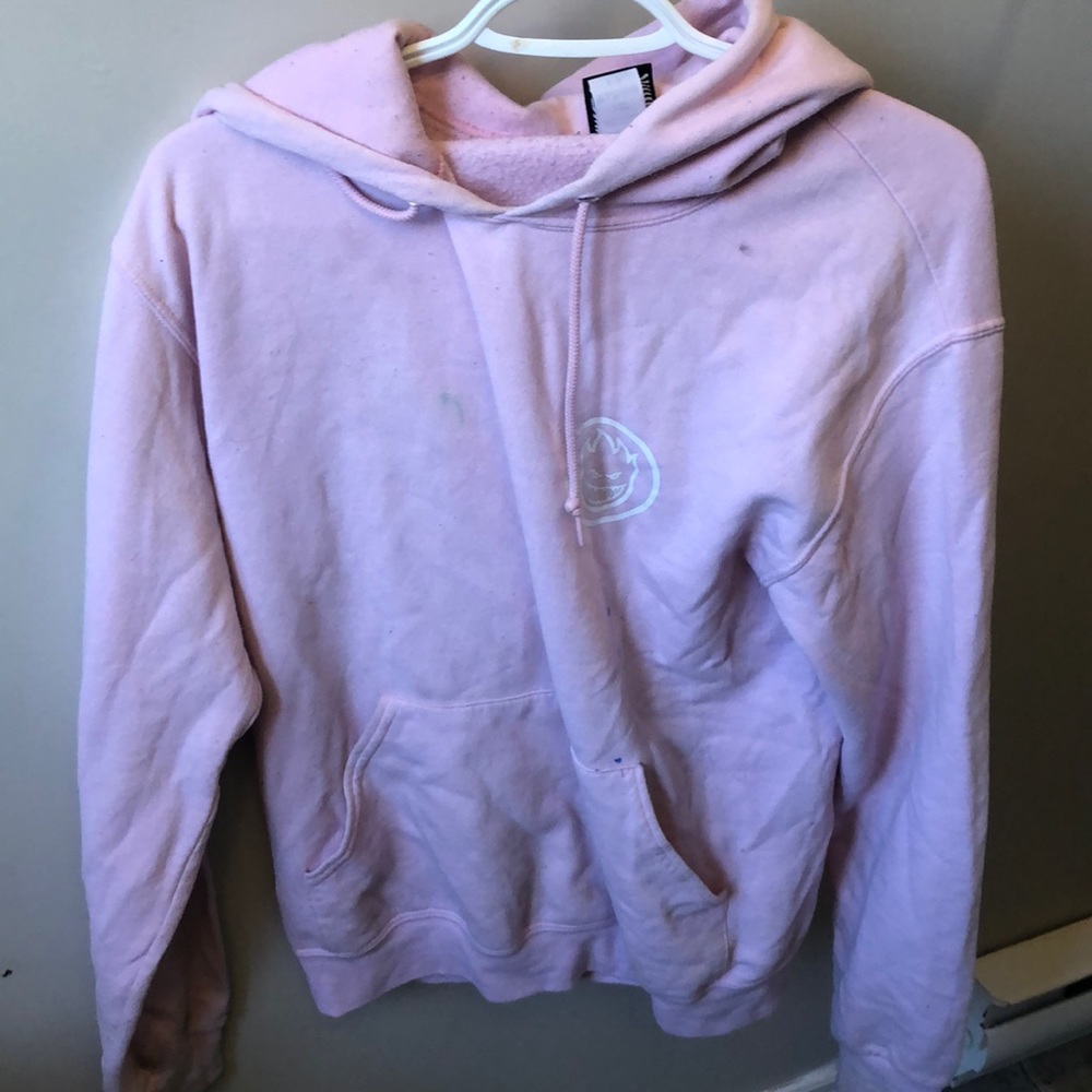 Spitfire baby pink hoodie slightly stained